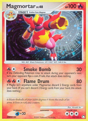 Pokemon TCG - Mysterious Treasures - Magmortar - 12/123 - Reverse Holofoil