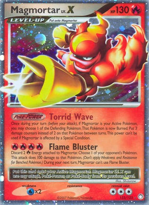 Pokemon TCG - Mysterious Treasures - Magmortar Lv.X - 123/123 - Holofoil