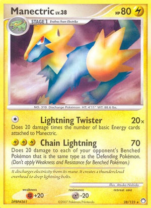 Pokemon TCG - Mysterious Treasures - Manectric - 28/123 - Reverse Holofoil