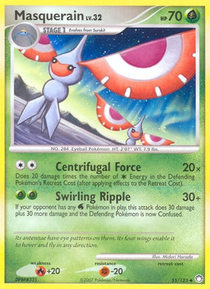 Pokemon TCG - Mysterious Treasures - Masquerain - 55/123 - Reverse Holofoil