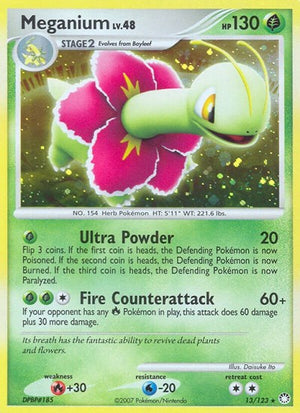 Pokemon TCG - Mysterious Treasures - Meganium - 13/123 - Reverse Holofoil