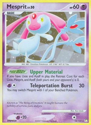 Pokemon TCG - Mysterious Treasures - Mesprit - 14/123 - Reverse Holofoil