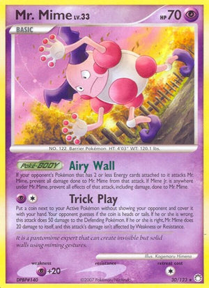Pokemon TCG - Mysterious Treasures - Mr. Mime - 30/123
