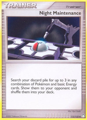 Pokemon TCG - Mysterious Treasures - Night Maintenance - 113/123 - Reverse Holofoil