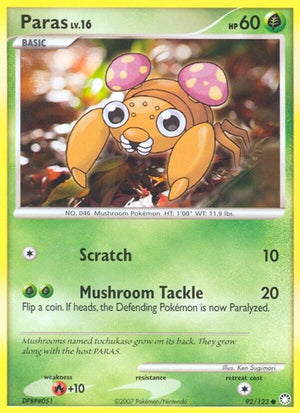 Pokemon TCG - Mysterious Treasures - Paras - 92/123