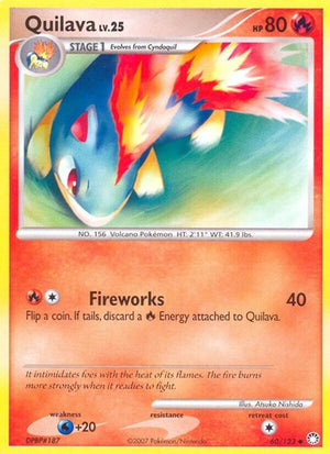 Pokemon TCG - Mysterious Treasures - Quilava - 60/123 - Reverse Holofoil