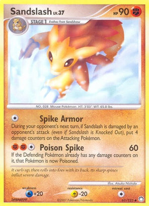 Pokemon TCG - Mysterious Treasures - Sandslash - 61/123