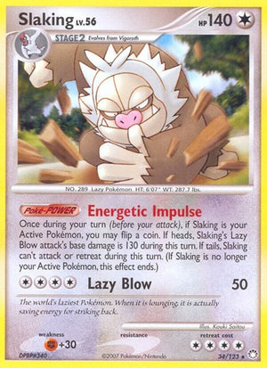 Pokemon TCG - Mysterious Treasures - Slaking - 34/123