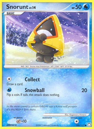 Pokemon TCG - Mysterious Treasures - Snorunt - 100/123