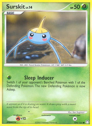 Pokemon TCG - Mysterious Treasures - Surskit - 104/123