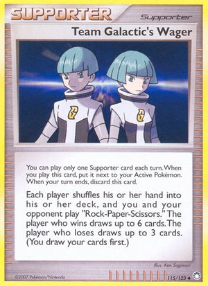 Pokemon TCG - Mysterious Treasures - Team Galactic's Wager - 115/123 - Reverse Holofoil