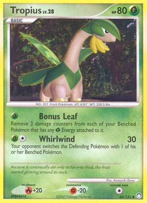 Pokemon TCG - Mysterious Treasures - Tropius - 64/123 - Reverse Holofoil