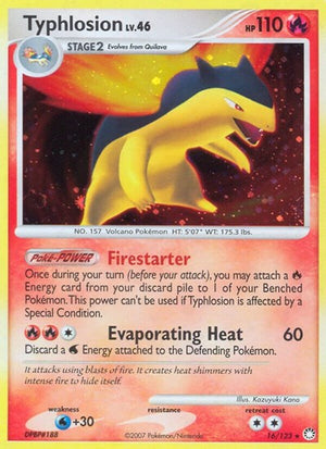 Pokemon TCG - Mysterious Treasures - Typhlosion - 16/123 - Holofoil