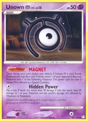 Pokemon TCG - Mysterious Treasures - Unown - 66/123