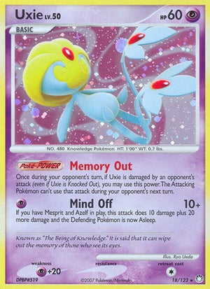 Pokemon TCG - Mysterious Treasures - Uxie - 18/123 - Holofoil