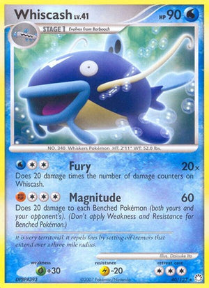 Pokemon TCG - Mysterious Treasures - Whiscash - 40/123