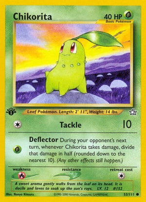 Pokemon TCG - Neo Genesis - Chikorita - 53/111 - 1st Edition