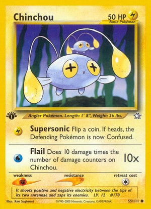 Pokemon TCG - Neo Genesis - Chinchou - 055/111 - Unlimited