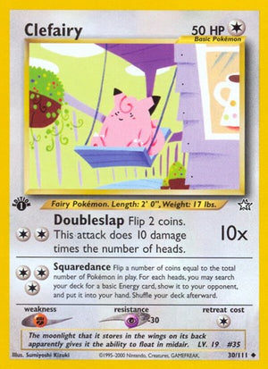 Pokemon TCG - Neo Genesis - Clefairy - 030/111 - 1st Edition