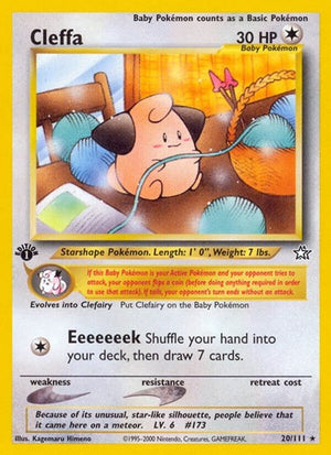 Pokemon TCG - Neo Genesis - Cleffa - 020/111 - Unlimited