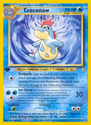 Pokemon TCG - Neo Genesis - Croconaw - 031/111 - 1st Edition