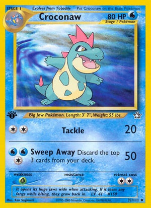 Pokemon TCG - Neo Genesis - Croconaw - 032/111 - Unlimited