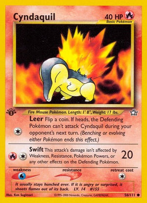 Pokemon TCG - Neo Genesis - Cyndaquil - 056/111 - Unlimited