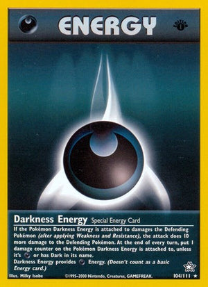 Pokemon TCG - Neo Genesis - Darkness Energy - 104/111 - Unlimited