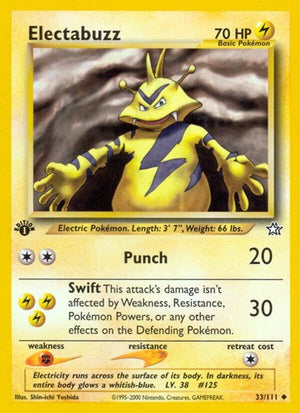 Pokemon TCG - Neo Genesis - Electabuzz - 033/111 - Unlimited