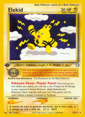 Pokemon TCG - Neo Genesis - Elekid - 022/111 - 1st Edition