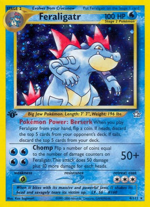 Pokemon TCG - Neo Genesis - Feraligatr - 004/111 - Unlimited Holofoil