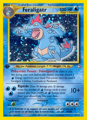 Pokemon TCG - Neo Genesis - Feraligatr - 005/111 - Unlimited Holofoil