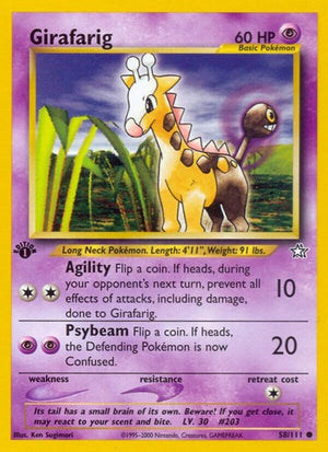 Pokemon TCG - Neo Genesis - Girafarig - 058/111 - Unlimited