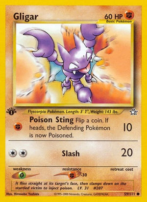 Pokemon TCG - Neo Genesis - Gligar - 059/111 - Unlimited