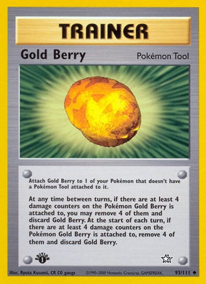 Pokemon TCG - Neo Genesis - Gold Berry - 093/111 - 1st Edition