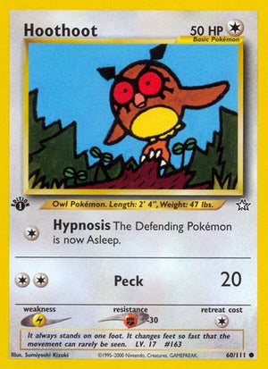 Pokemon TCG - Neo Genesis - Hoothoot - 060/111 - 1st Edition