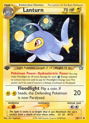 Pokemon TCG - Neo Genesis - Lanturn - 038/111 - Unlimited