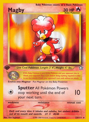 Pokemon TCG - Neo Genesis - Magby - 023/111 - Unlimited