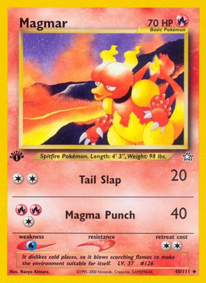Pokemon TCG - Neo Genesis - Magmar - 040/111 - Unlimited