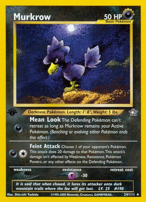 Pokemon TCG - Neo Genesis - Murkrow - 024/111 - Unlimited