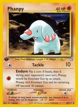 Pokemon TCG - Neo Genesis - Phanpy - 043/111 - Unlimited