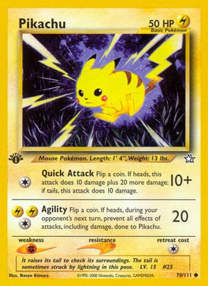 Pokemon TCG - Neo Genesis - Pikachu - 070/111 - Unlimited