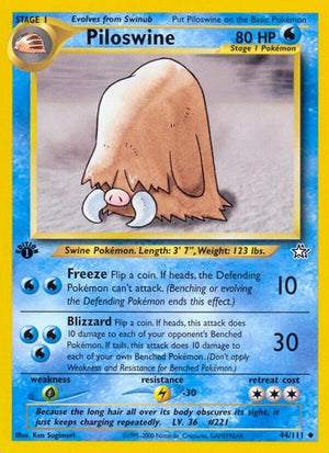 Pokemon TCG - Neo Genesis - Piloswine - 044/111 - Unlimited