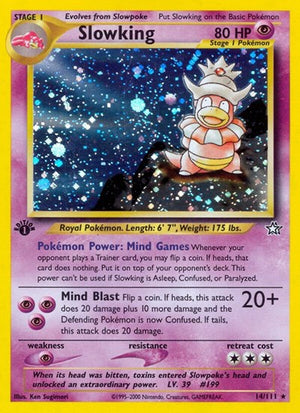 Pokemon TCG - Neo Genesis - Slowking - 014/111 - Unlimited Holofoil
