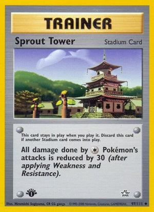 Pokemon TCG - Neo Genesis - Sprout Tower - 097/111 - 1st Edition