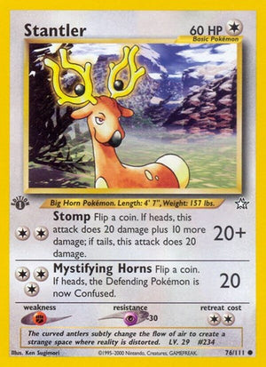 Pokemon TCG - Neo Genesis - Stantler - 076/111 - Unlimited