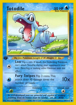 Pokemon TCG - Neo Genesis - Totodile - 081/111 - Unlimited