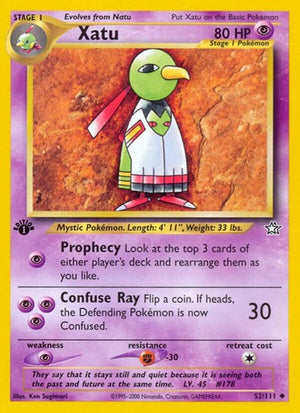 Pokemon TCG - Neo Genesis - Xatu - 052/111 - 1st Edition