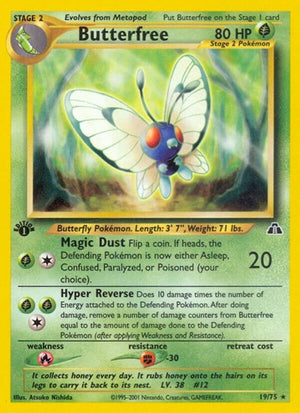 Pokemon TCG - Neo Discovery - Butterfree - 19/75 - Unlimited