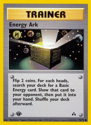 Pokemon TCG - Neo Discovery - Energy Ark - 75/75 - 1st Edition